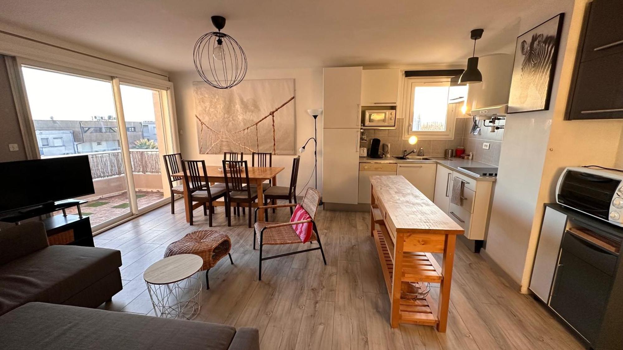 Appartement De L'Oursiniere 4/6 Pers Vue Mer Palavas-les-Flots Zewnętrze zdjęcie